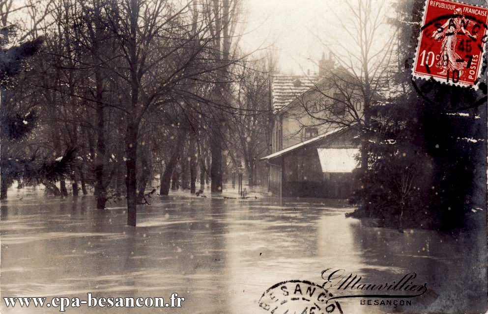 BESANÇON - Inondations de Janvier 1910 - Micaud - Le Chalet